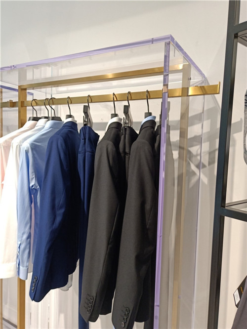 不锈钢木结合展示柜