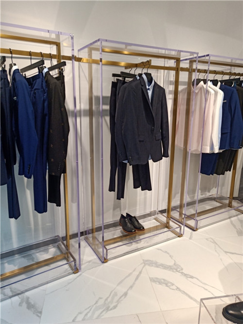 不锈钢木结合展示柜